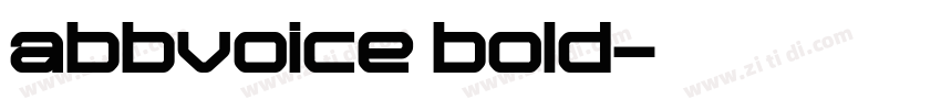 abbvoice bold字体转换